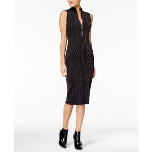 XOXO Juniors Metallic Striped Bodycon Dress Size:Small Color:Black